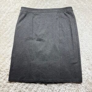 Cato Skirt Women's 16 Gray Stretch Knit Pencil Career Work Office Capsule